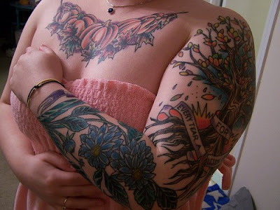 flower tattoo sleeve
