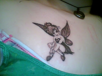 girls with Tinkerbell tattoos designs