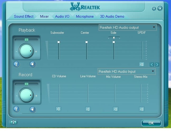 disable realtek hd audio manager