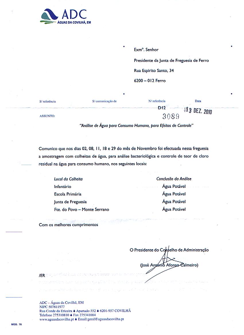 Junta de Freguesia do Ferro: UNITOM, de Paulo Cunha Ribeiro, empresário do  Ferro.