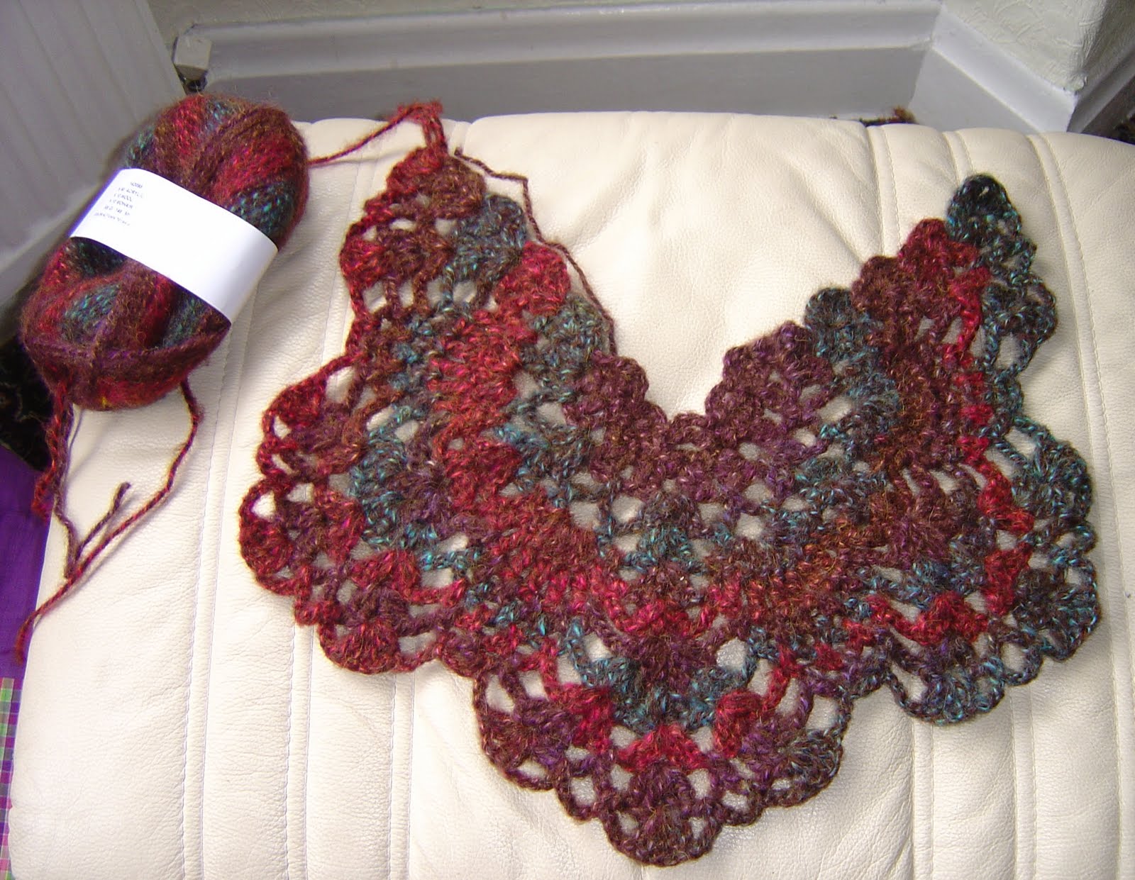 Enthusiastic crochetoholic: Blue Curacao Shawl ...