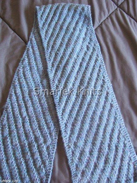 Two Diagonal Scarves - Flora ~ smariek knits