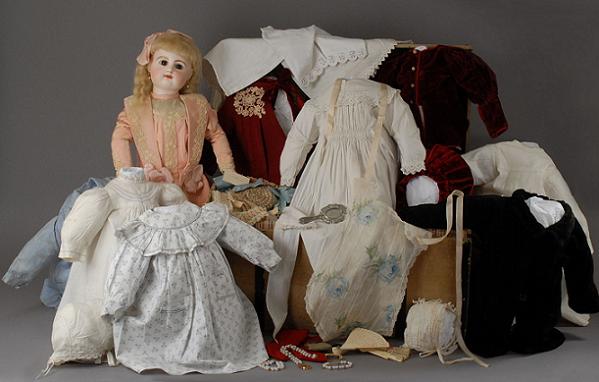 Late 1800s/early 1900s bisque doll composition body