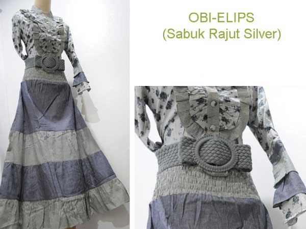 (Sabuk Rajut Silver) OBI-ELIPS