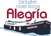 French Hotel Barge ALEGRIA cruises the south of France. Book with Paradise Connections Yacht Charters