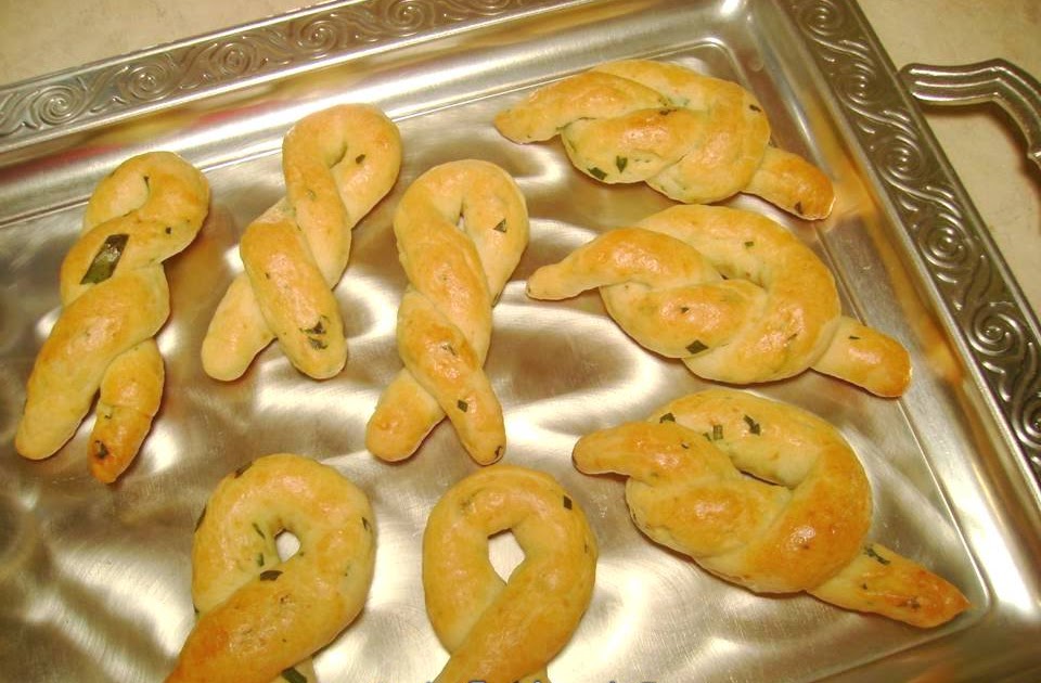 Turkish Food and Recipes Savory Pastries with Herbs (Otlu Kuru Pasta)