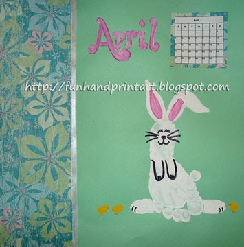 Picture+of+Rabbit+Footprint for april s handprint footprint calendar an adorable footprint bunny