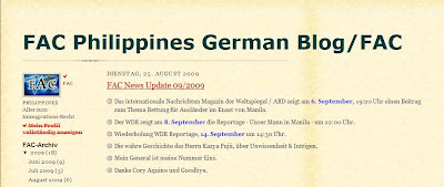 FAC Philippines German Blog