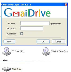 Gmail Drive adds a new drive