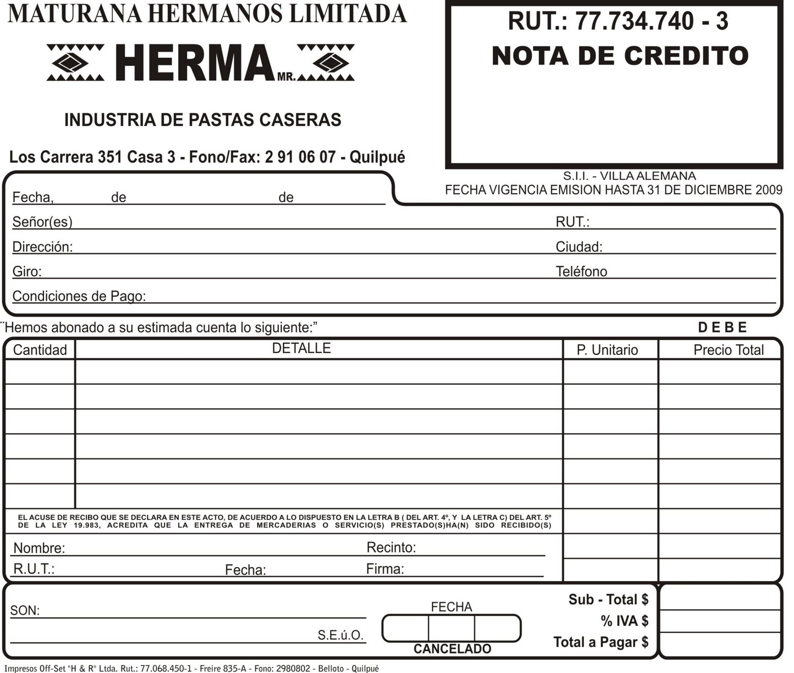 nota de credito bancaria o boleto de deposito nota de credito