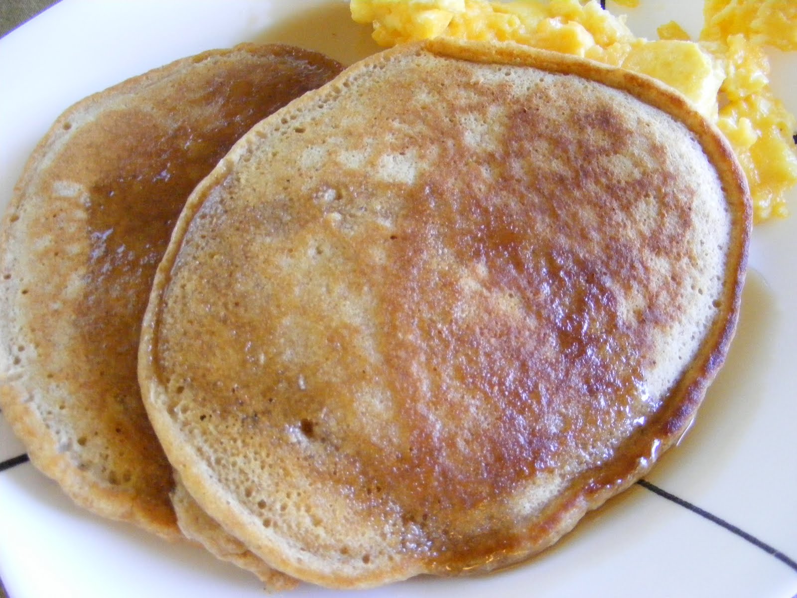 Like Mom Made Oatmeal Whole Wheat Pancakes with Pecans and Chocolate Chips