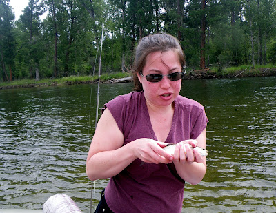 Teaks with her Bitterroot Trout
