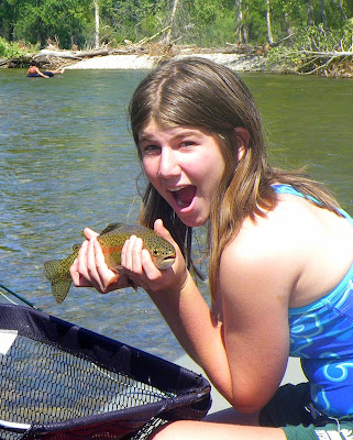 Chloe with a Bitterroot River Trout