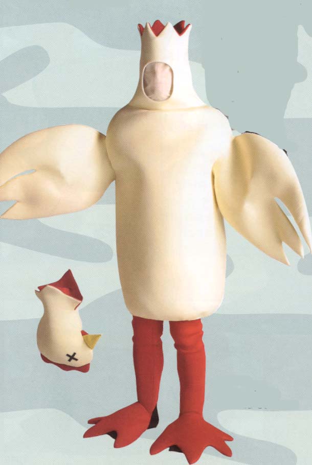 chicken cut head