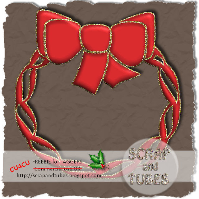 Red Christmas Wreath (CU4CU) SAT_Red+Christmas+Wreath_Preview_Scrap+and+Tubes