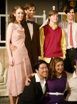 The guy standing next to Keegan was her fiance' in the play.