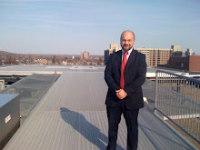 Checking hospital helipad in Upstate NY. Mar. 2010