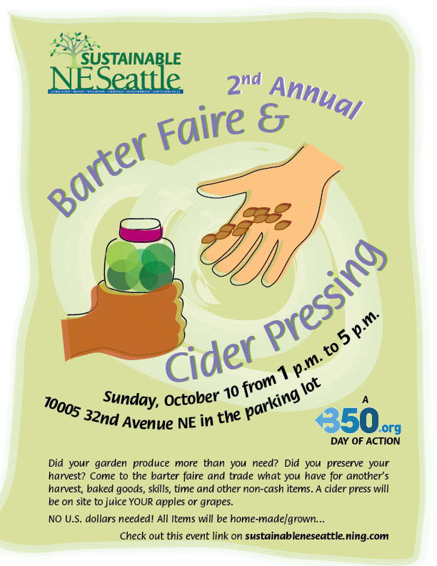 UW farm listserve [TheUWfarm] NE Seattle Barter Faire