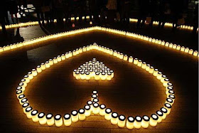 Valentine Wallpapers: Heart Made With Candles Wallpapers, Candle Heart