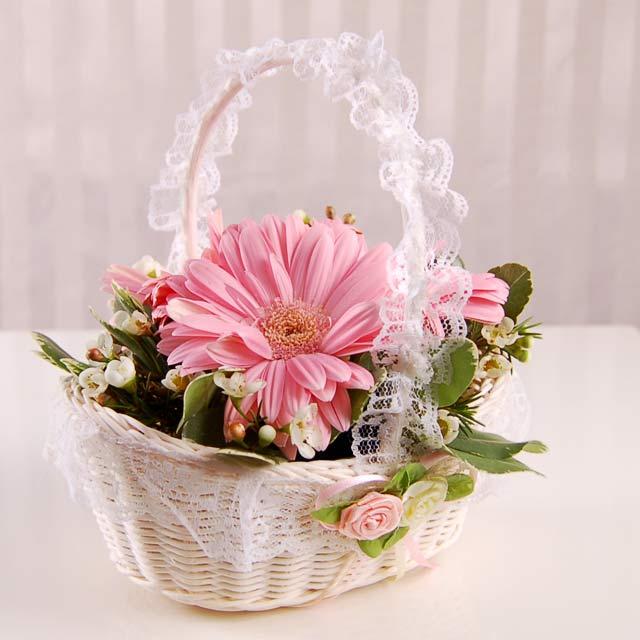 Valentines Wallpapers Valentine Flower Basket Wallpapers
