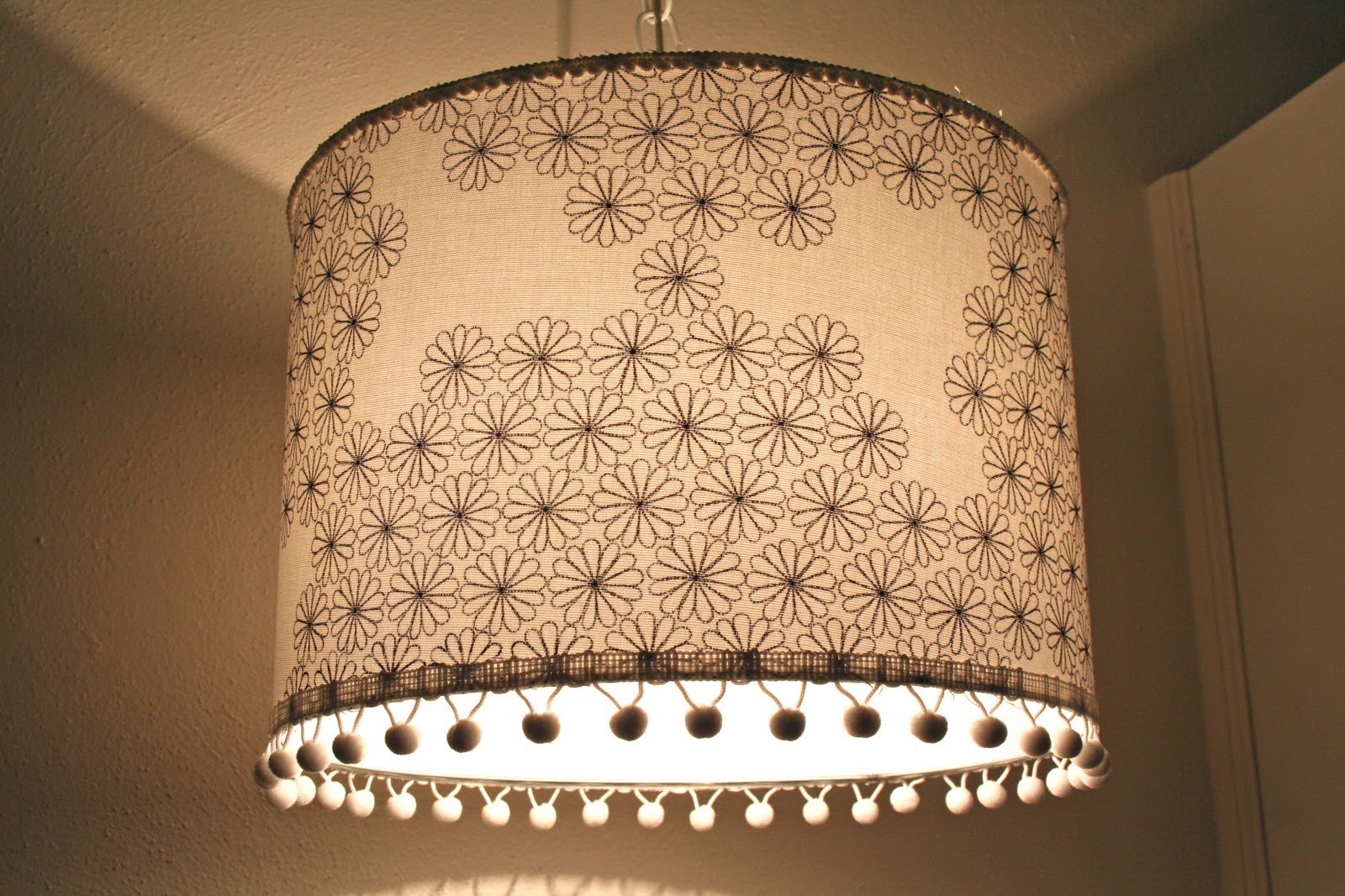 Our Nest of 3 DIY Swag Lamp and Drum Lamp Shade We Made!