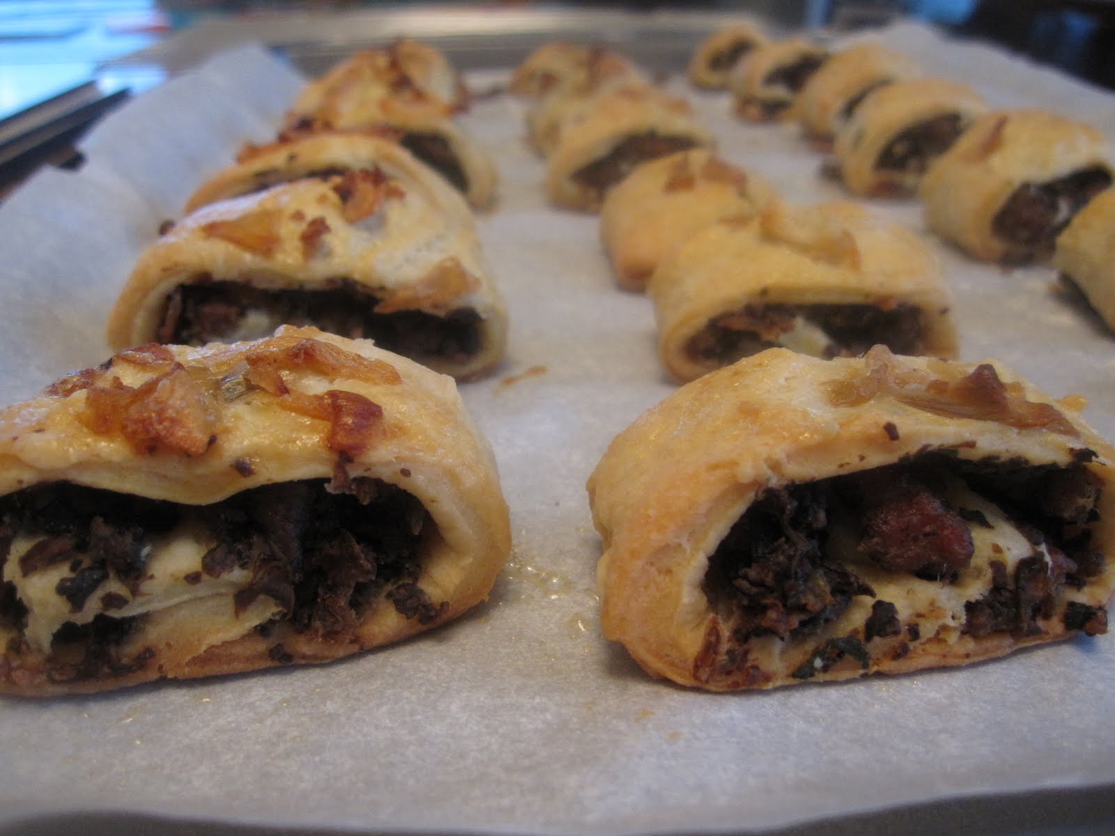 Recipes from 4EveryKitchen Mushroom & Sausage Savory Rugelach