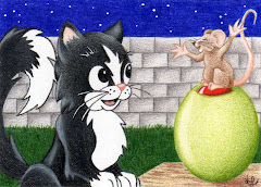 "Tux & the Storyteller" ACEO - SOLD