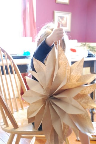 paper brown flowers craft bag decorations fun diy flower bags crafts decoration lunch magazine lorajean sack decor hanging ben tutorial