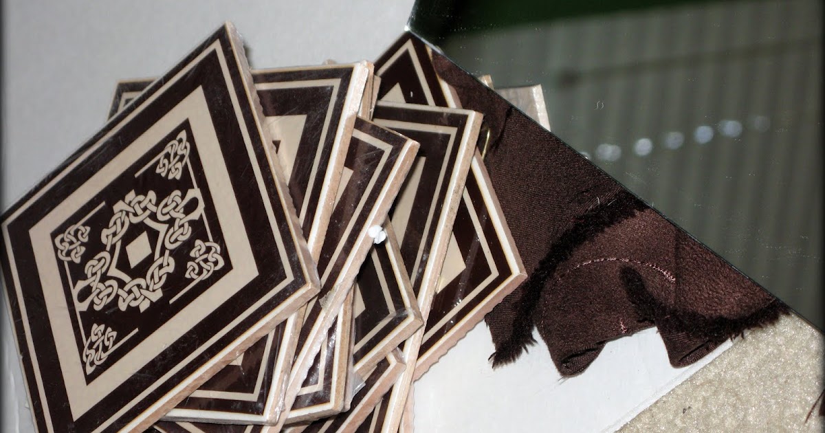 Tattered and Inked Dollar Store Tiled Mirror