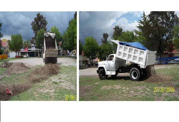 NIVELANDO EL CAMPO DE FUT-BOL
