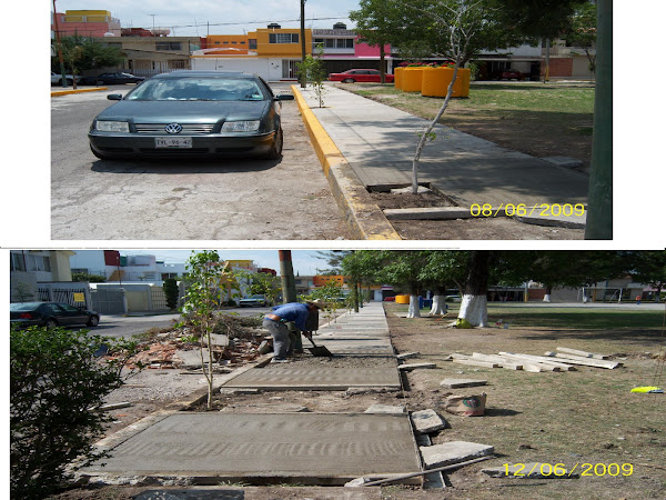 BANQUETAS NUEVAS PARQUE 2