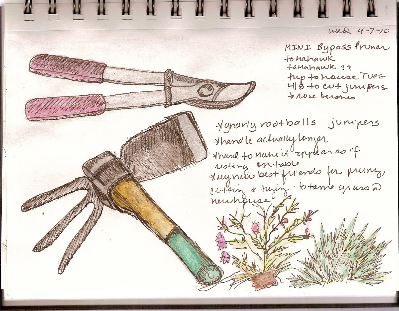 sketches of tools