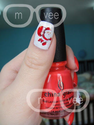 Santa nail