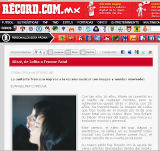 Record.com.mx has a nice