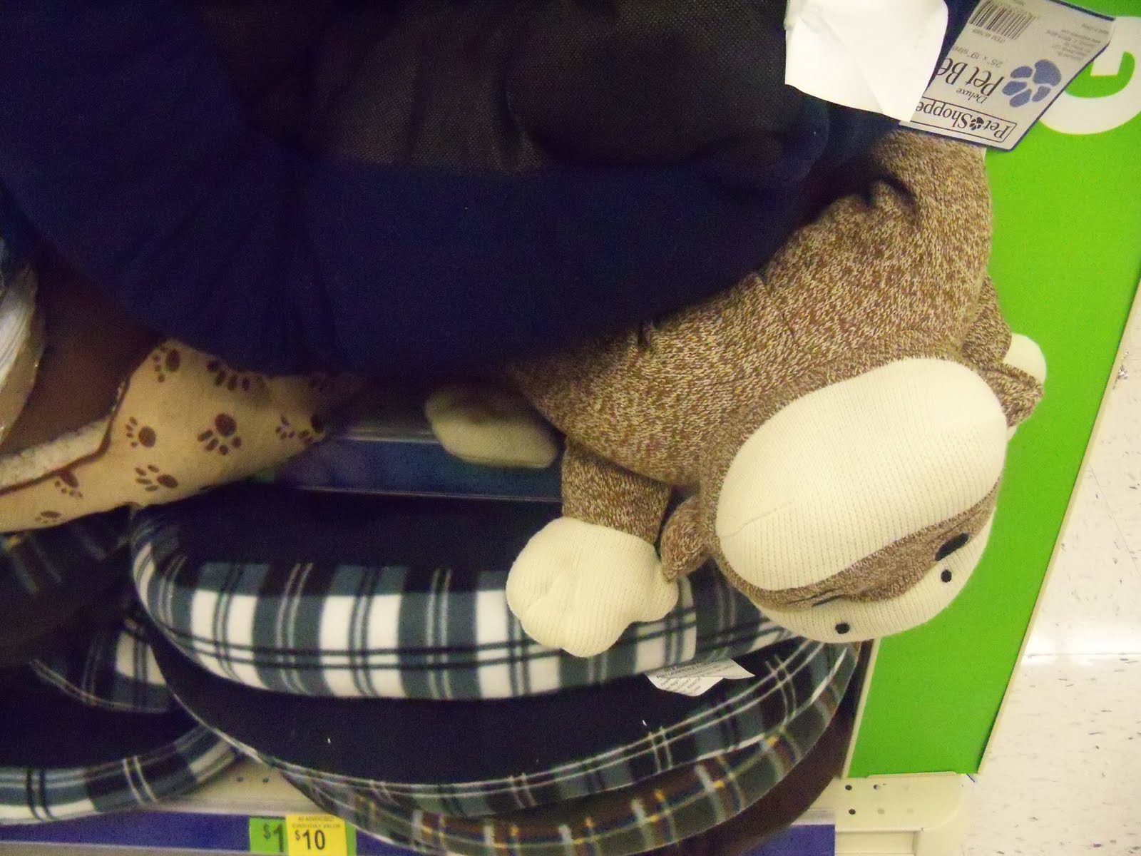 Dog Eared Sock Monkey Bed!!!!!