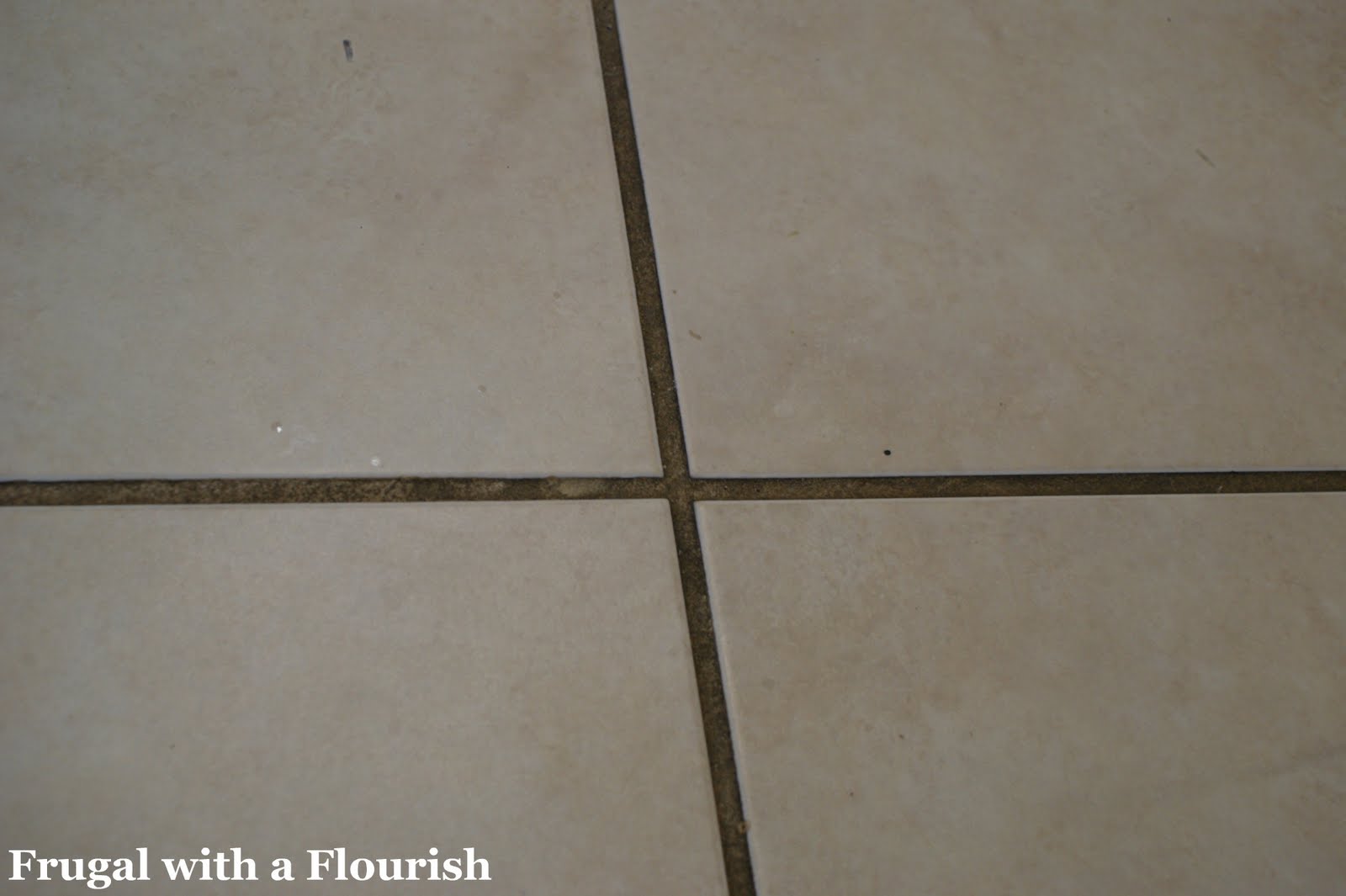 Frugal With A Flourish Getting Tile Grout Back To Beautiful