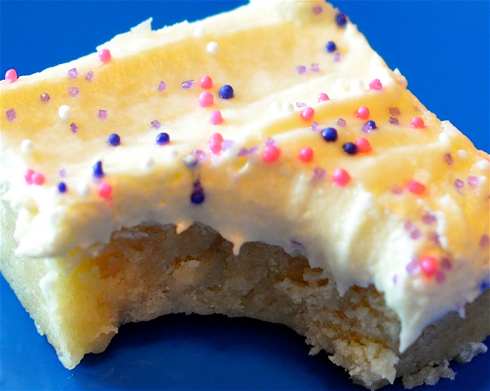 Ashley's Cooking Adventures Frosted Sugar Cookie Bars