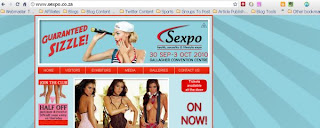 Partial web shot of SexPo wb site.