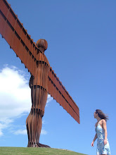 Anne by the Angel of the North