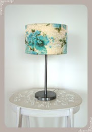 Mesa / Tela Flor Turquesa