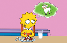 Lisa, the vegetarian!