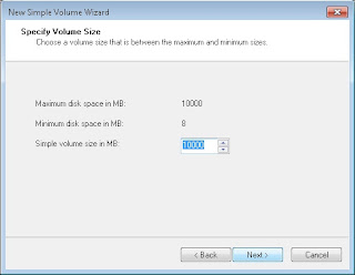 Cara partisi harddisk secara aman tanpa software di windows 7 SPECIFY+VOLUME