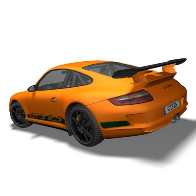 3D Model of Porsche 911 GT3 RS 2009