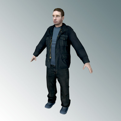 3D Model of Street Man