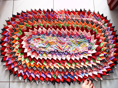 Sarawakiana Floor Mat From Scraps Of Cloth