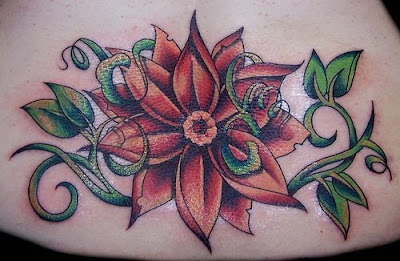 hawaiian flower tattoos for girls