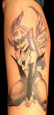 Pinup Girl Fairy Tattoo