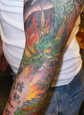 Dragon Arm Sleeve Tattoo Design