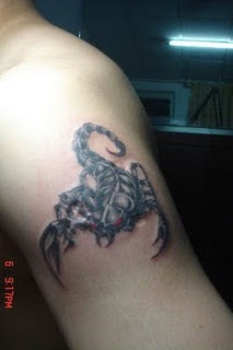 Scorpion Tattoo on hand