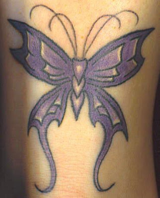 New Tribal Butterfly Tattoo